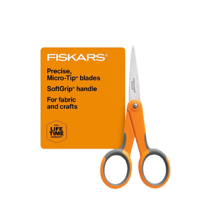 Fiskars 8-Inch Softgrip Scissors,Orange