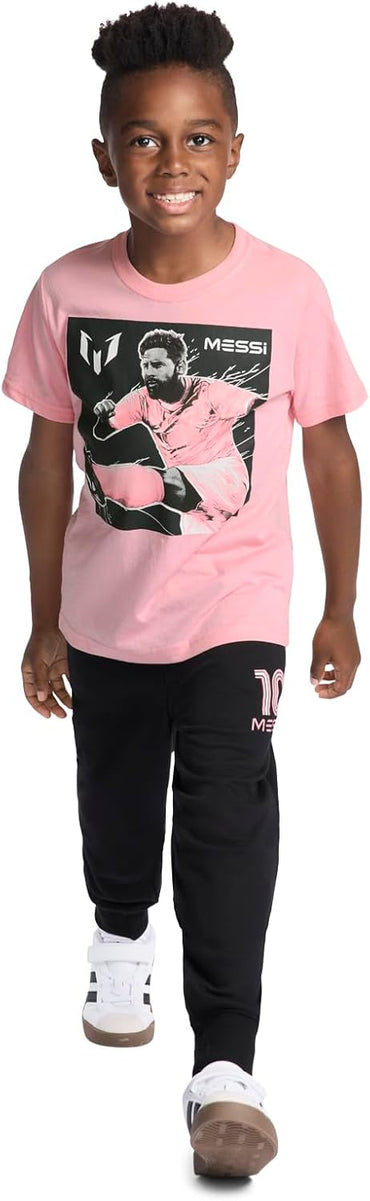 Boys' Lifestyle Short Sleeve T-Shirt, Slim-fit Graphic Tee, Cotton Blend Fabric