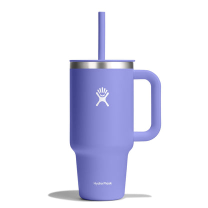 Hydro Flask 32 Oz Travel Tumbler with Handle, Lid and Straw - Insulated Stainless Steel in Holiday Punch