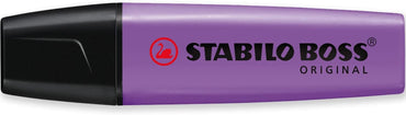 STABILO Highlighter BOSS ORIGINAL - Essential Pack of 5 - Red, Yellow, Light Blue, Light Green & Lavender
