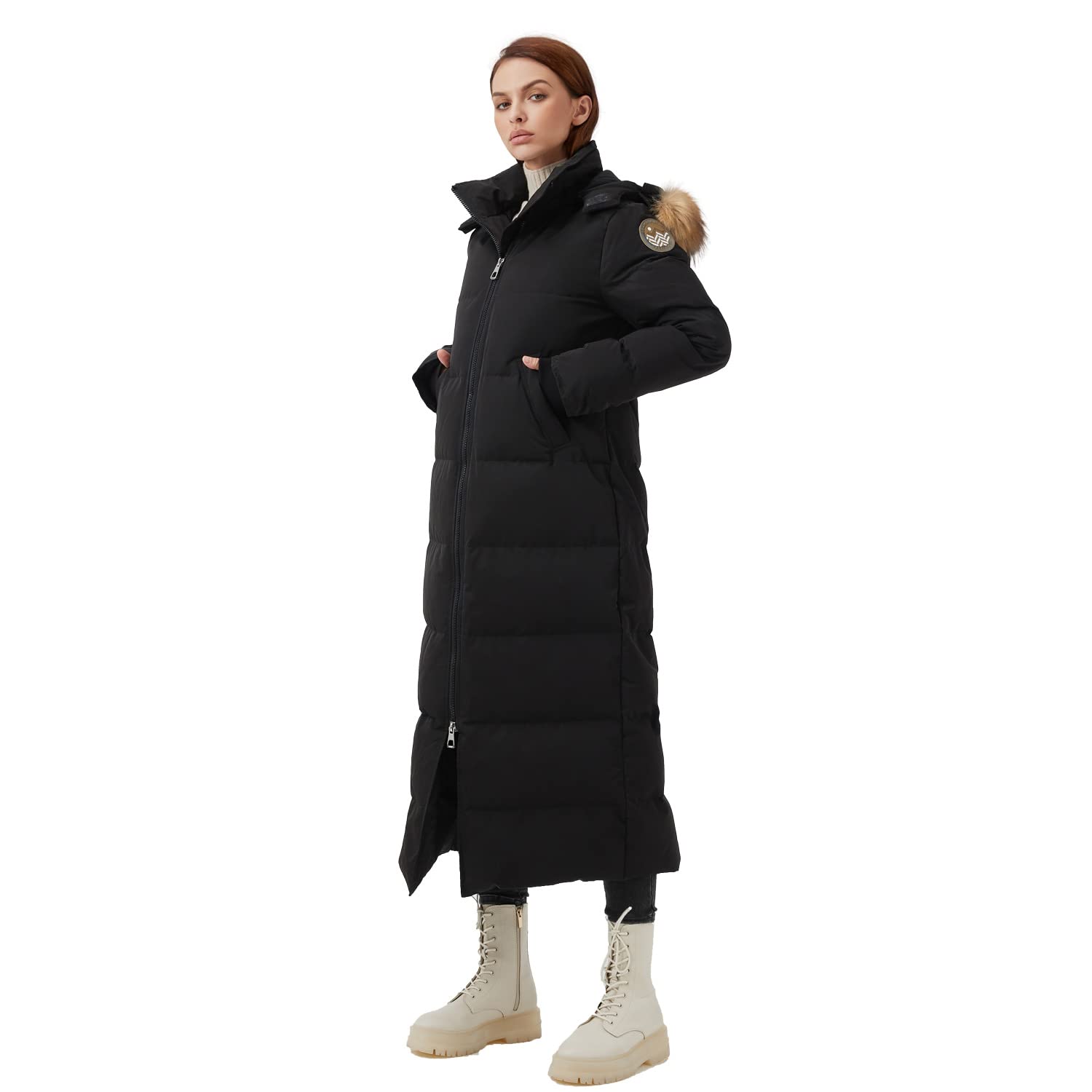 Fitouch Women's Waukee Long Down Coat Parka Jacket | 750+ Fill Power | Full-Length