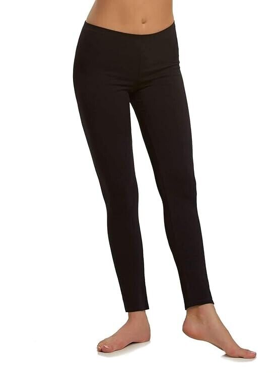 Felina Women's 1PK Cotton Modal Extra Lightweight Breathable Legging, BLACK, S
