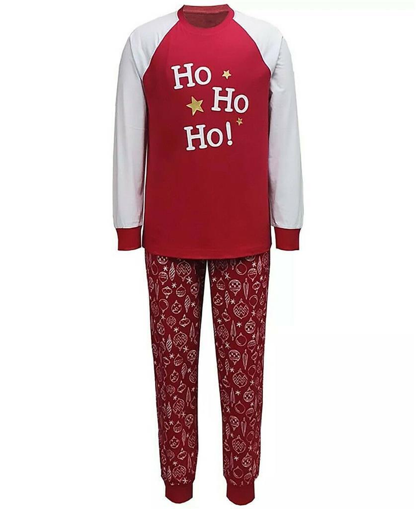 Family Pajamas Men's Matching Ornament-Print Family Pajama Set (XXL, Ornaments)