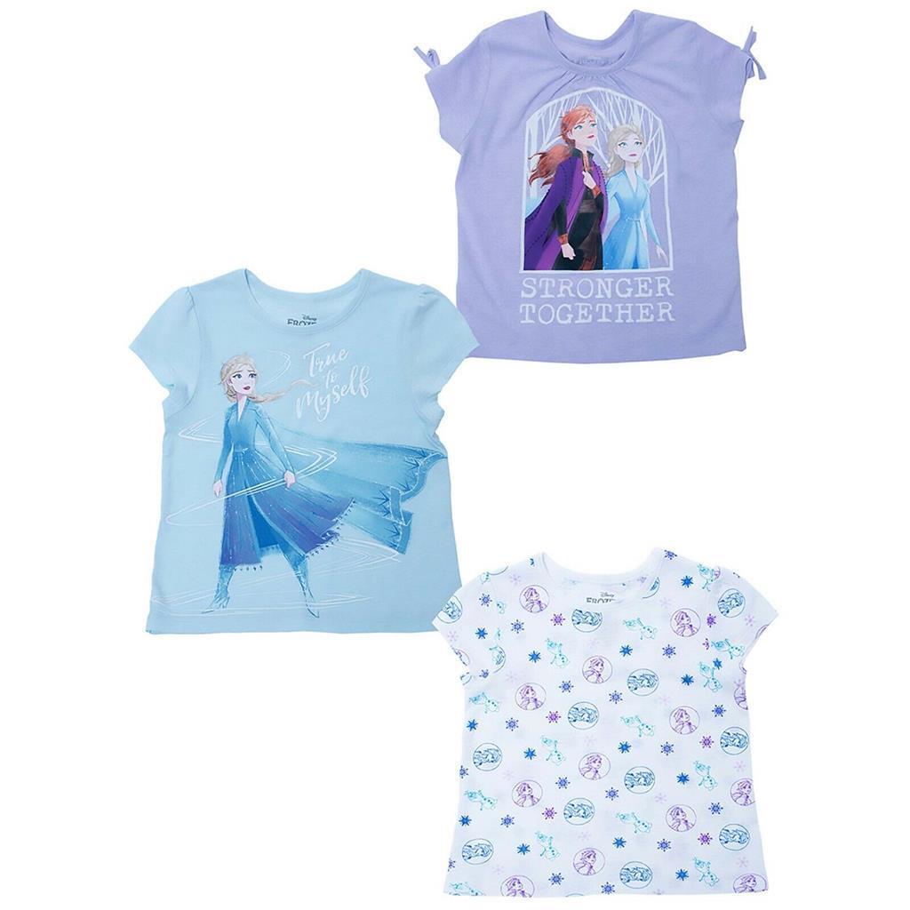 Disney Frozen Girls 3 Pack Tees, FROZEN , 5