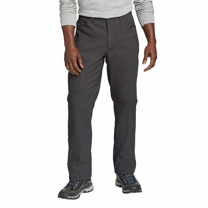 Eddie Bauer Men's Fleece Lined Tech Pants, DK SMOKE, SIZE 30 X 34