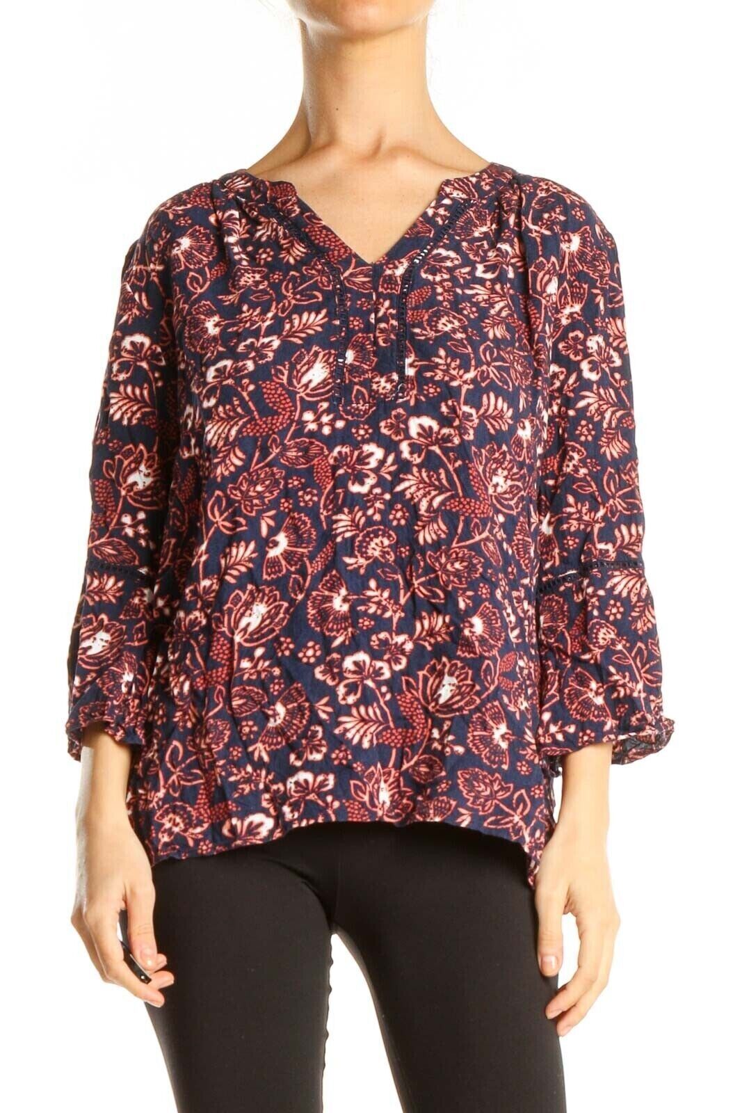 GLORIA VANDERBILT Women's Nova Flutter Sleeve Blouse -Small