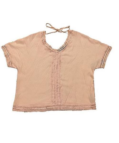 Fylo Women's Fashion Blouse (Size XL, Color Blush)