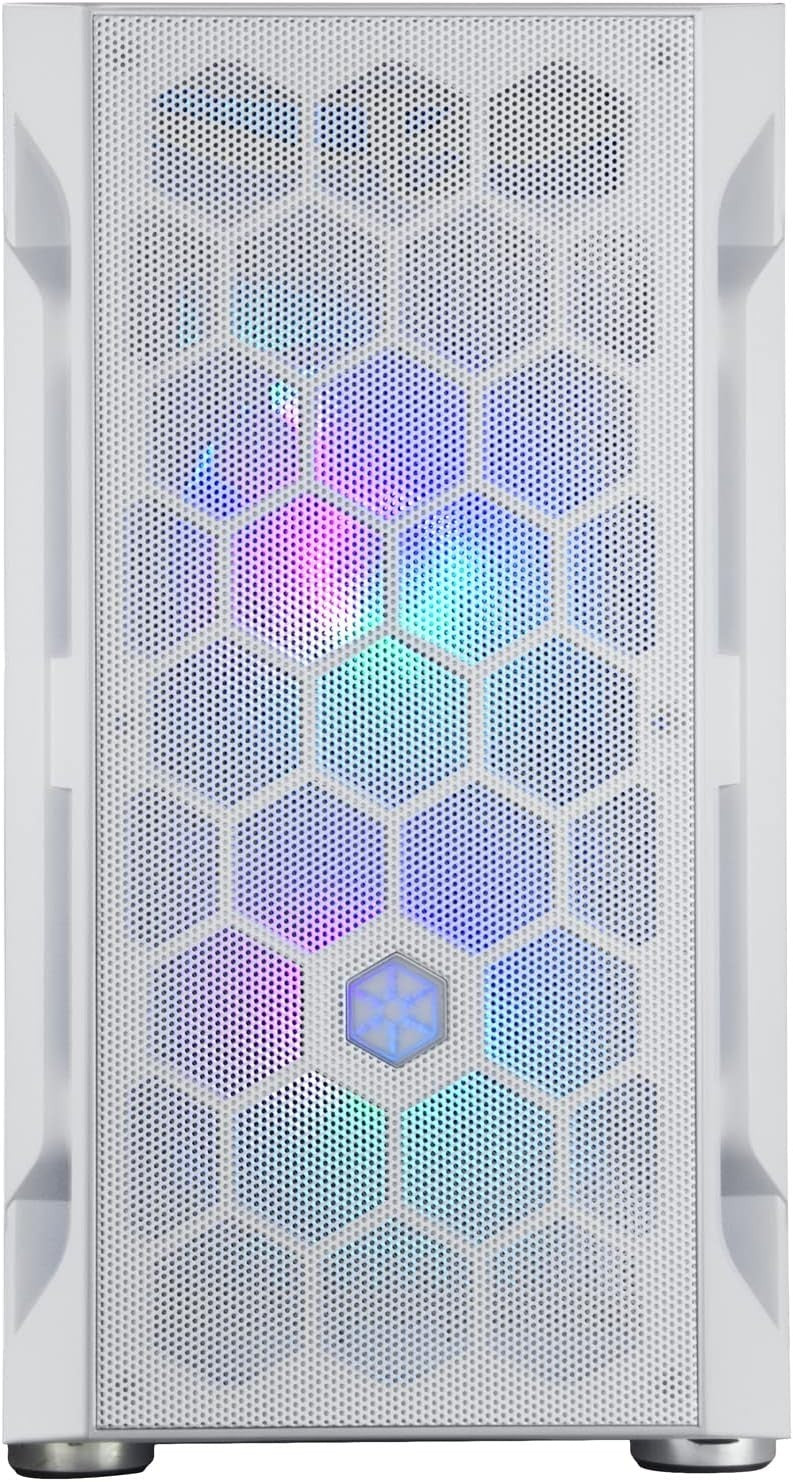 SilverStone FARA H1M PRO White Micro-ATX Tower case W/ Glass and Three ARGB Fans
