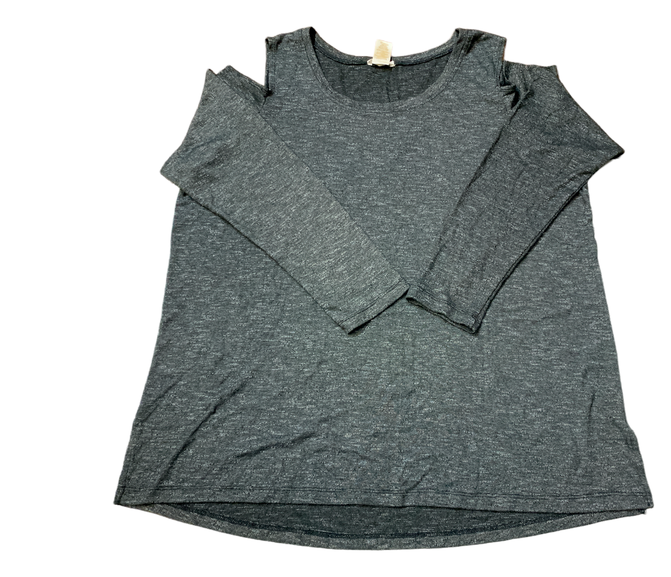 Matty M Ladies Cold Shoulder Top - Charcoal - XXL