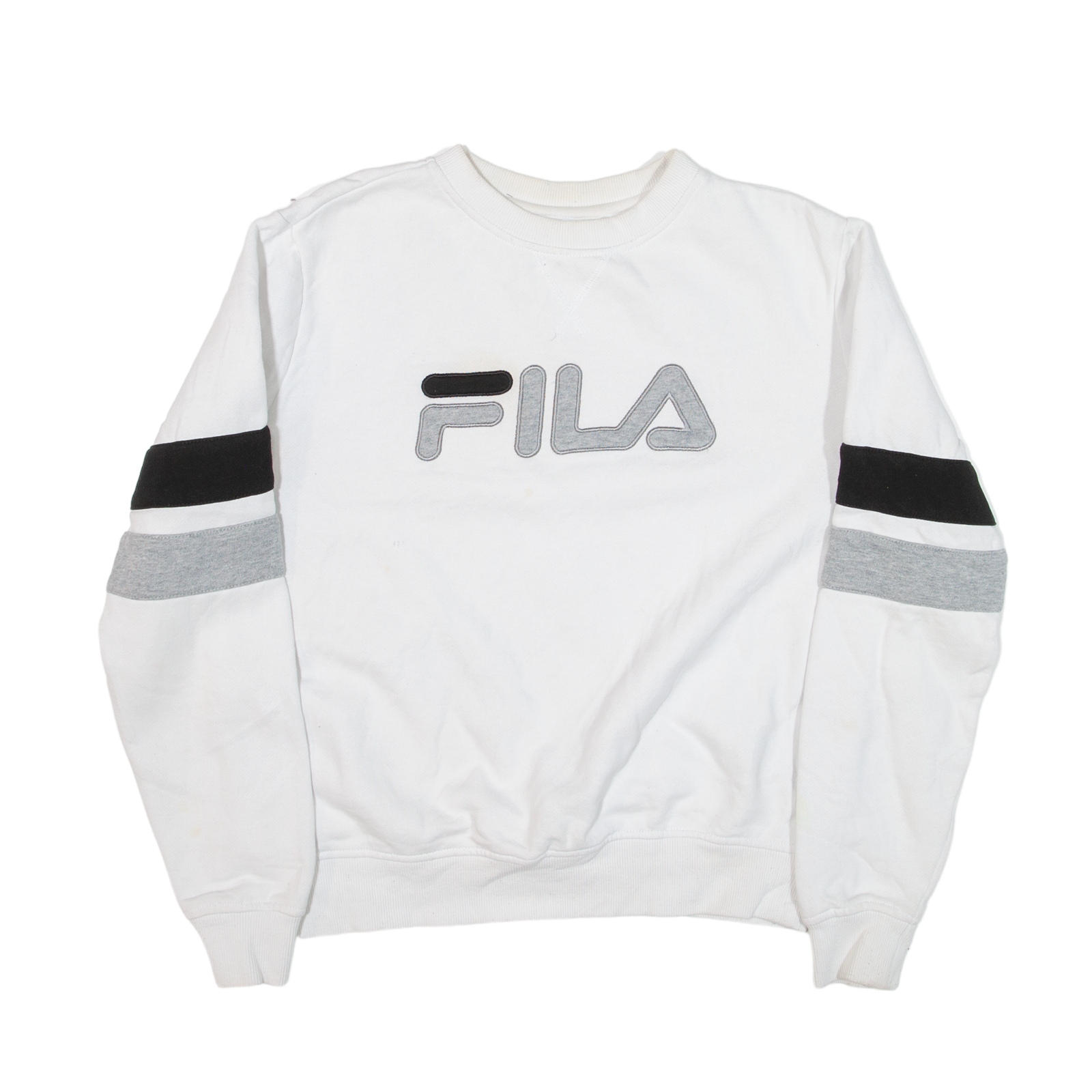 Fila Womens Natalie Crewneck Sweatshirt Pullover, WHITE, S