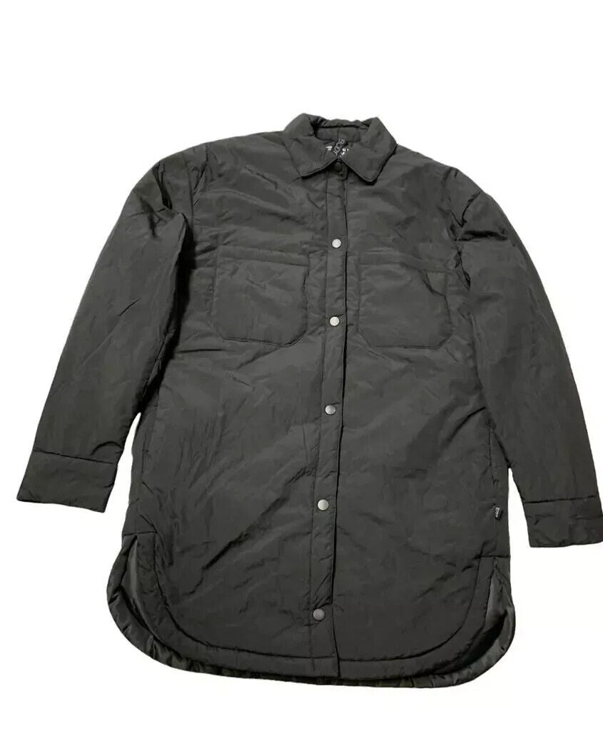 Cotton On BODY Ladies 2 Front Pocket Snap Button Soft Puffer Jacket, Black, M