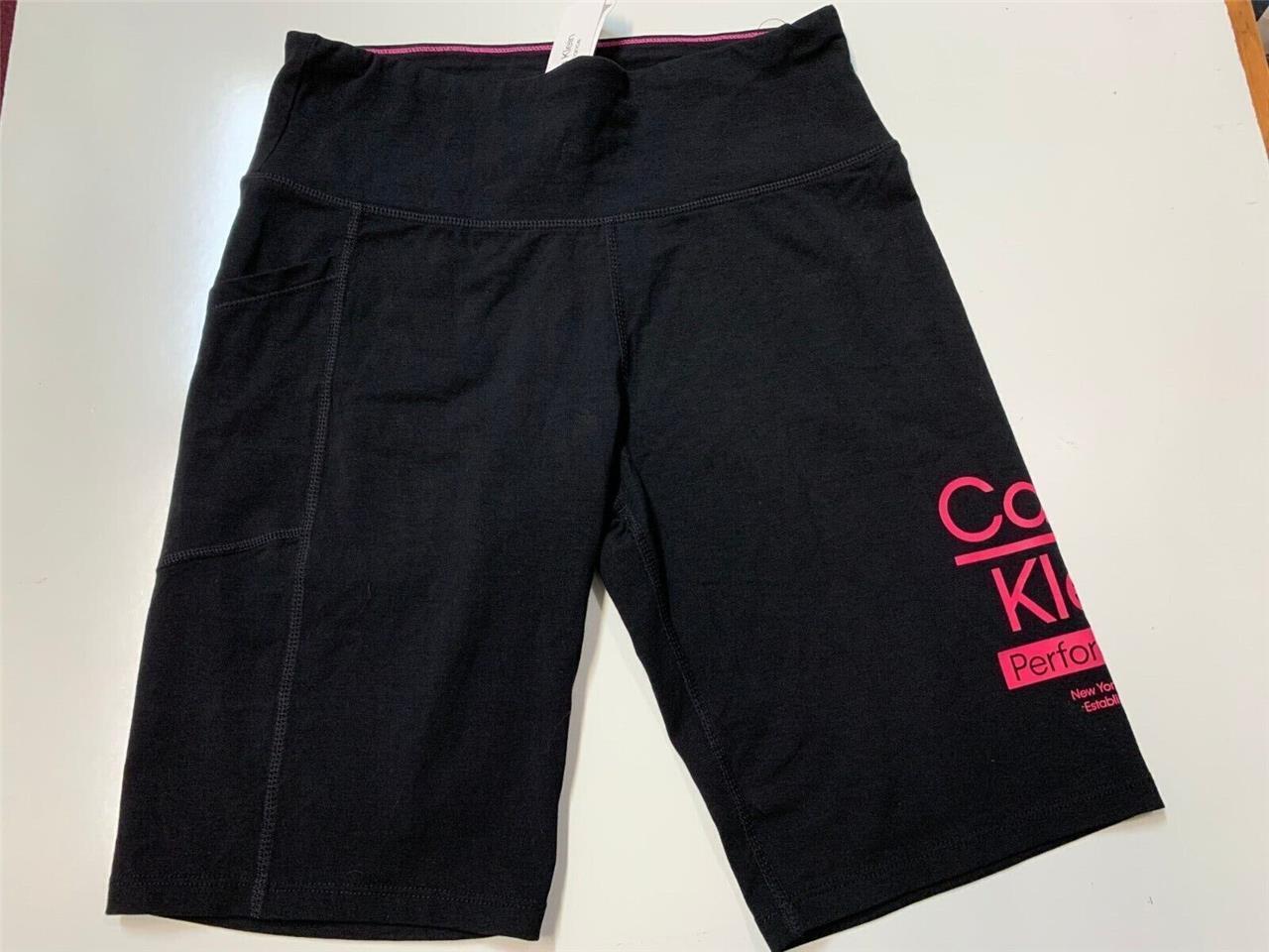 Calvin Klein Women's Stretch Comfort High Waist Short, BLACK - PINK, L