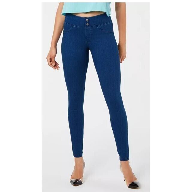 HUE Classic Smooth Denim Legging, Classic Indigo Wash, SMALL 