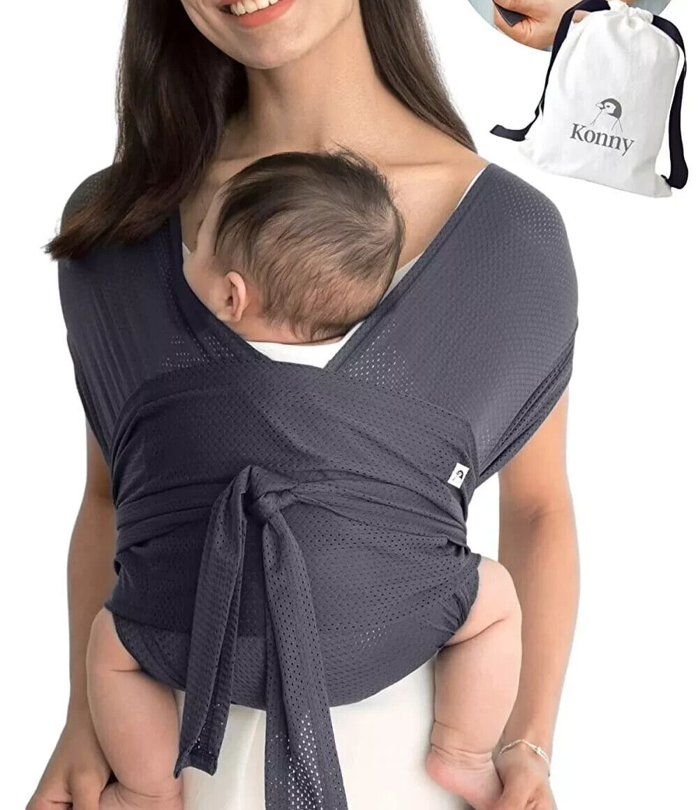 Konny Baby Carrier AirMesh Premium Material- Summer  M Charcoal