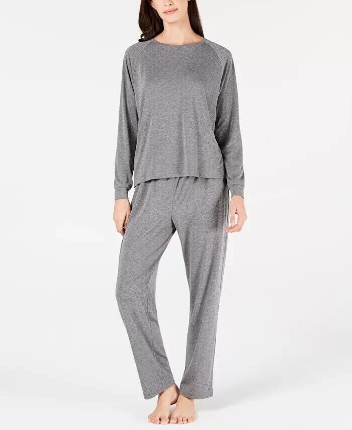 Charter Club Women's Super-Soft Knit Pajama TOP, Night-Grey Heather, M