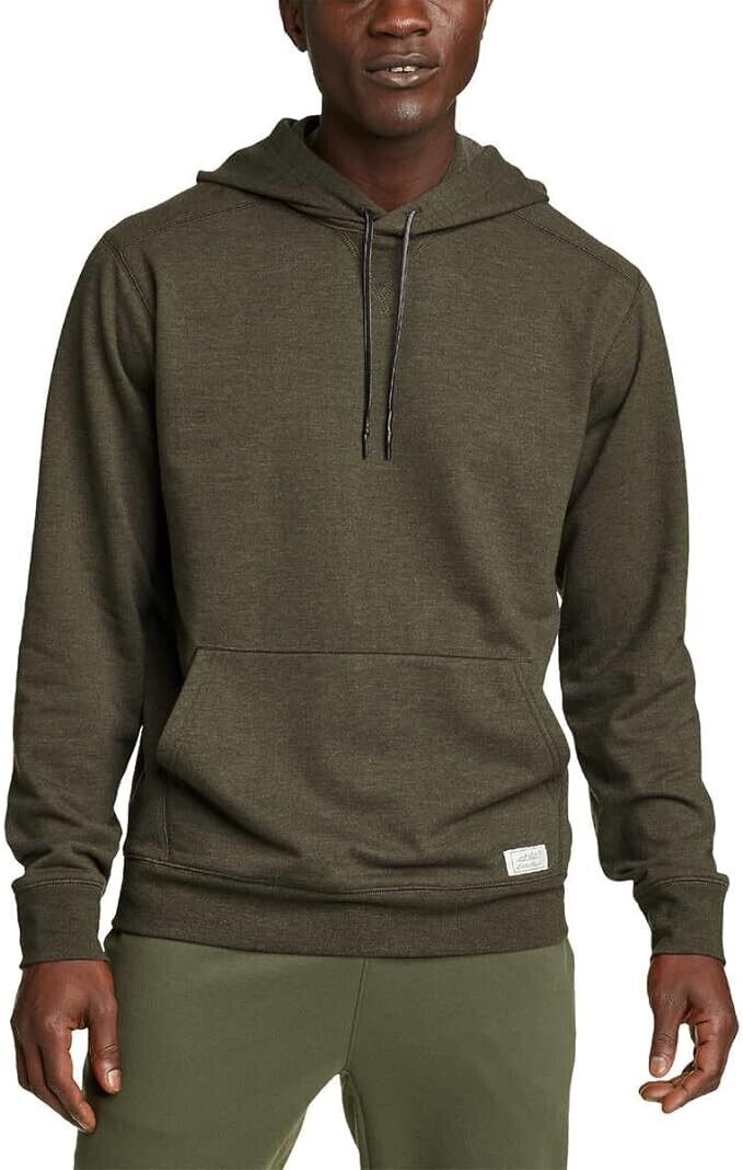 Eddie Bauer Men’s Everyday Pullover Hoodie, GREEN, S