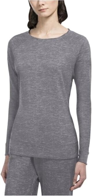 32 Degrees Women's Crew Neck Fleece Sweatshirt, HT Grey Space, S