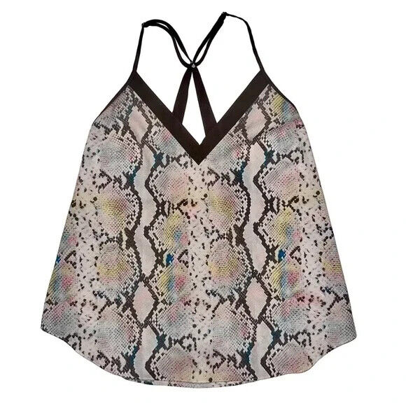 Betsey Johnson Ladies cami pajama Top, Snake Print, S
