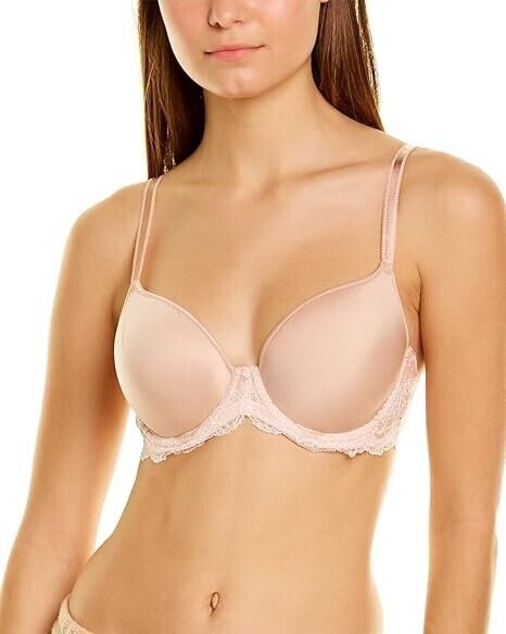 Wacoal Women's Lace Affair Contour Bra, Rose dust/Angel Wing, 32DDD