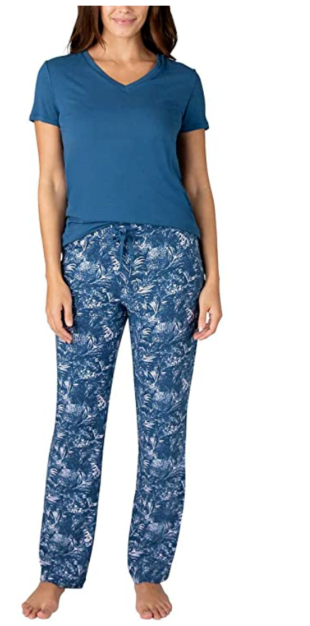 Eddie Bauer Women's Ladies' 1 Piece Pajama Top, BLUE, M