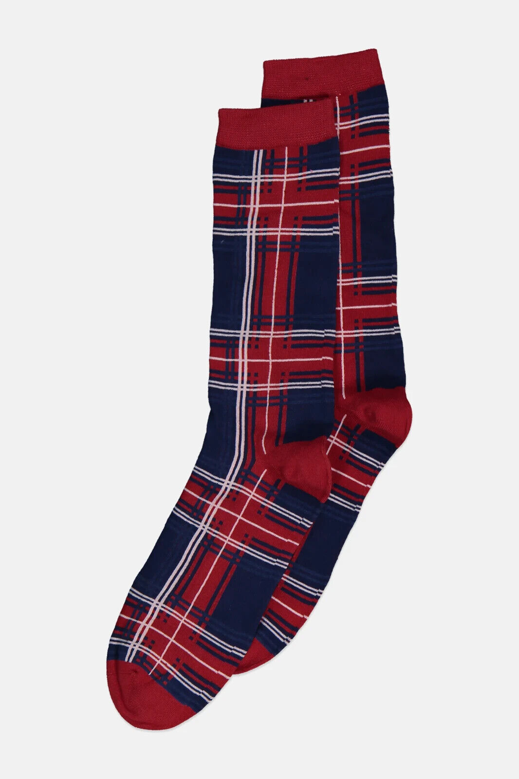 Club Room Men's Holiday Crew Socks (Holiday Plaid, One Size)