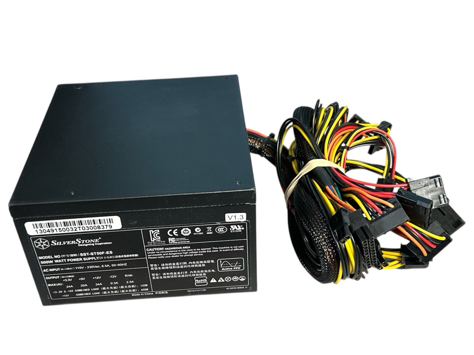 Silverstone Strider 500W, 80 Plus, Active PFC Power Supply ST50F-ES (Black)