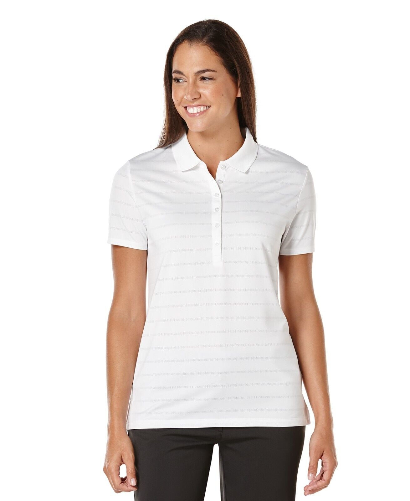 Callaway Ladies Short Sleeve Opti-Vent Polos, White, Small