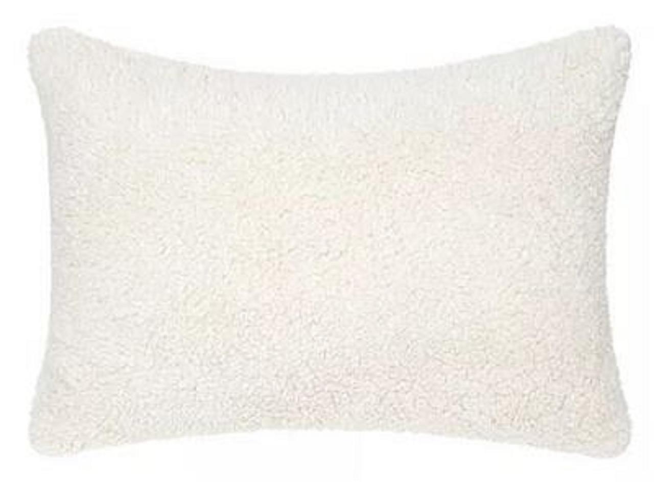 Dream Ease Sherpa Comfort Pillow, Standard / Queen 20"x28", Cream
