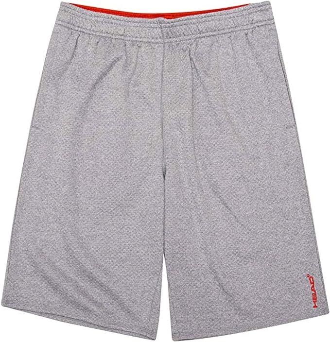 HEAD Youth Boys Performance Platform Fleece Lined Shorts, SLEET HEATHER, S-7/8