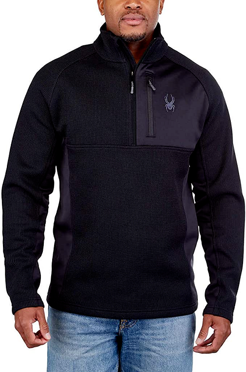Spyder Men’s Gait Half Zip Jacket, BLACK, S
