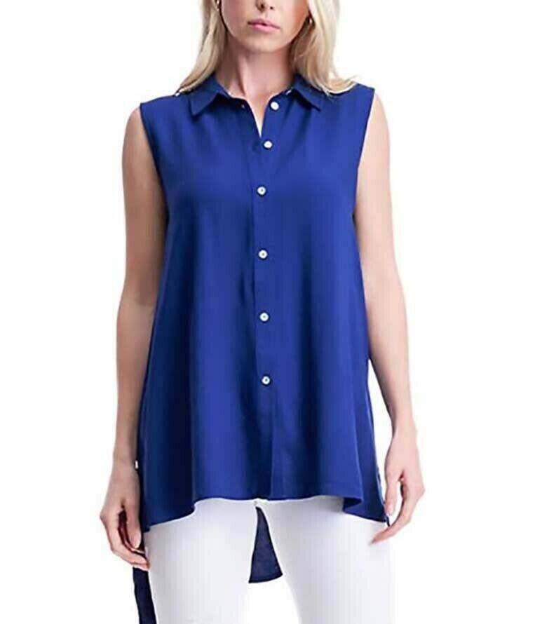 Fever Ladies' Sleeveless Blouse, BLUE, M 