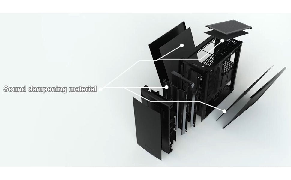 SilverStone SETA Q1 Silent Mid Tower Case with Soundproofing SST-SEQ1B