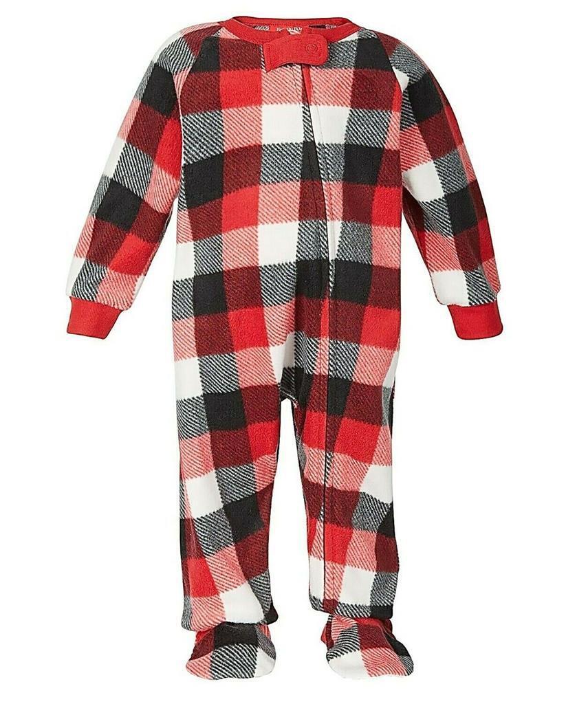 Family Pajamas Matching Baby/Toddler One Piece Pajama, TRIO BUFFALO, 18MO