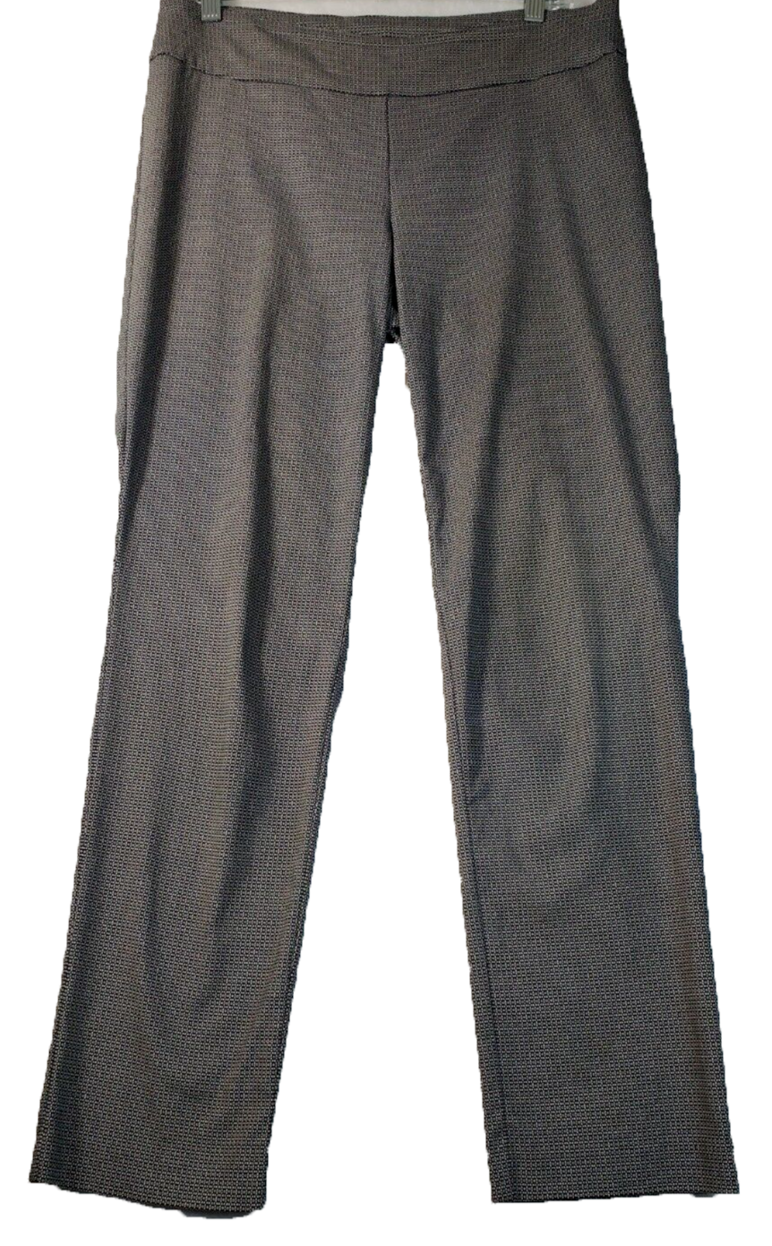 Hilary Radley Ladies Sits at Waist Slim Leg Dress Pant, BLACK COMBO, 8
