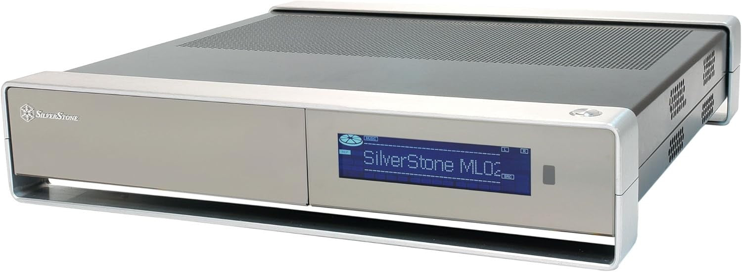 SilverStone 10125 SST-ML02B-MXR - Milo Slim HTPC Micro ATX Silent Computer Case