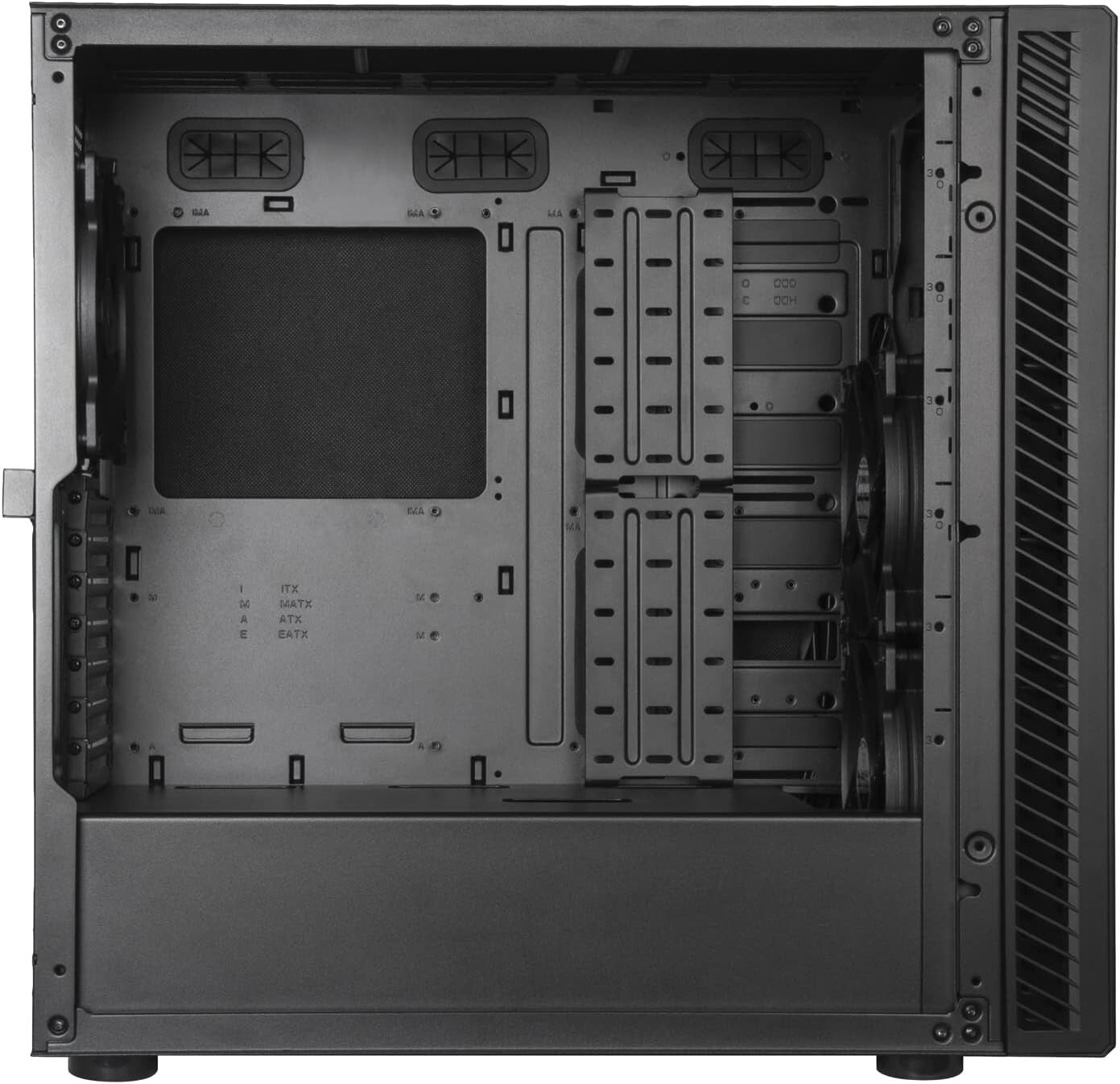SilverStone SETA Q1 Silent Mid Tower Case with Soundproofing SST-SEQ1B (READ)