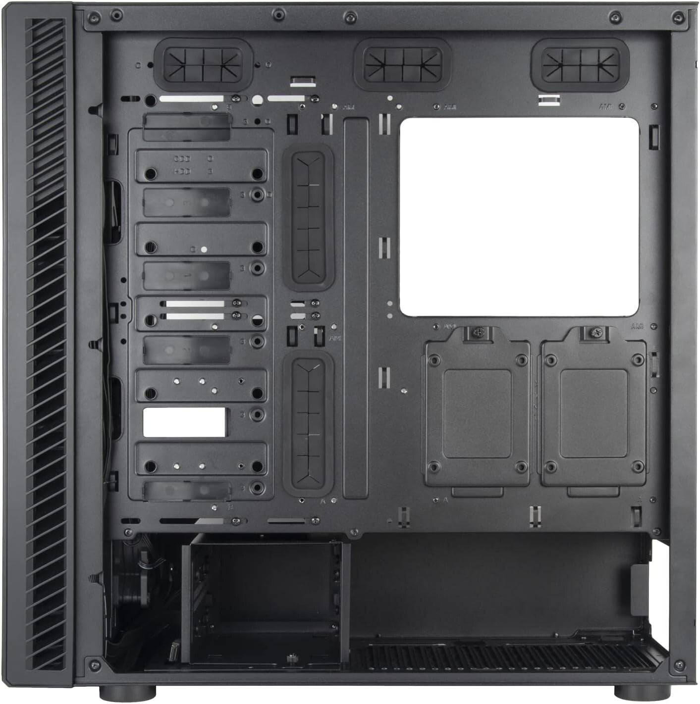 SilverStone SETA Q1 Silent Mid Tower Case with Soundproofing SST-SEQ1B (READ)