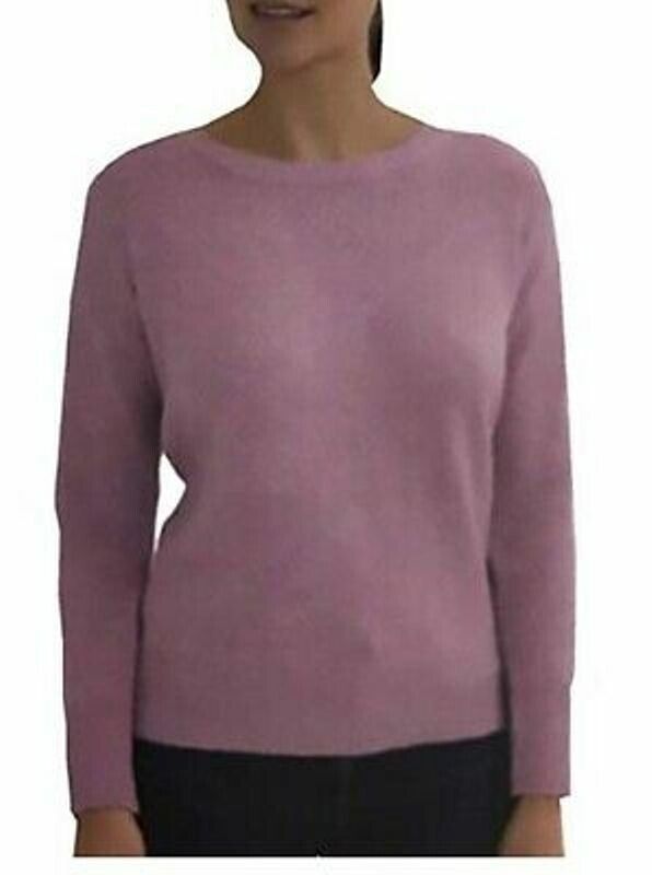 Ellen Tracy Women's Long Sleeve Pullover (S, Mulberry HTR)