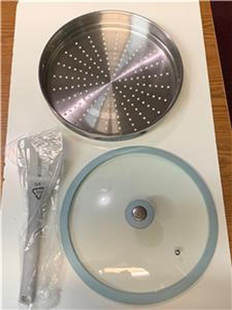 The Cellar All-In-One Pan, Lid, Steamer Insert - with Spatula-CERAMIC