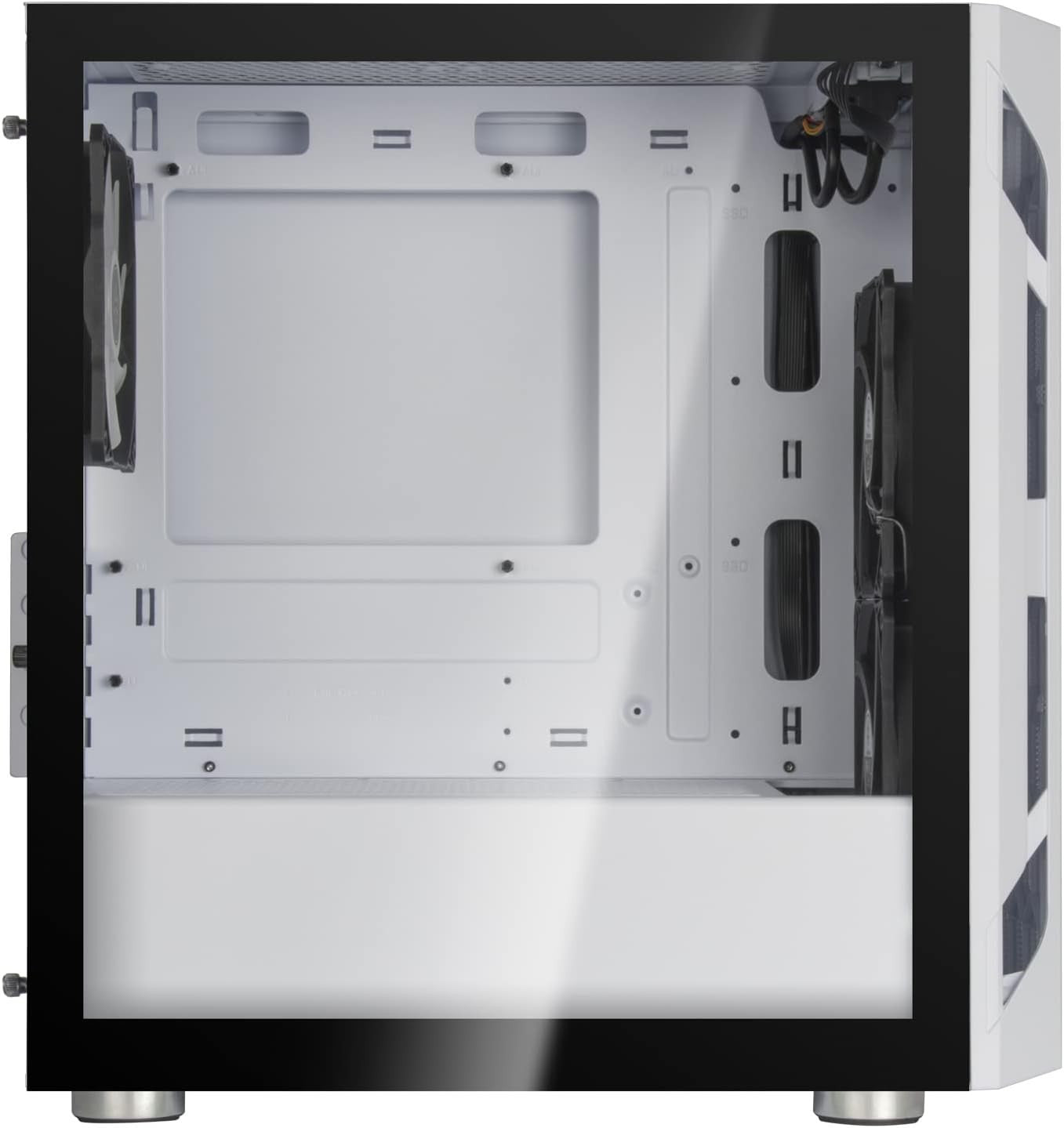 SilverStone FARA H1M PRO White Micro-ATX Tower case W/ Glass and Three ARGB Fans