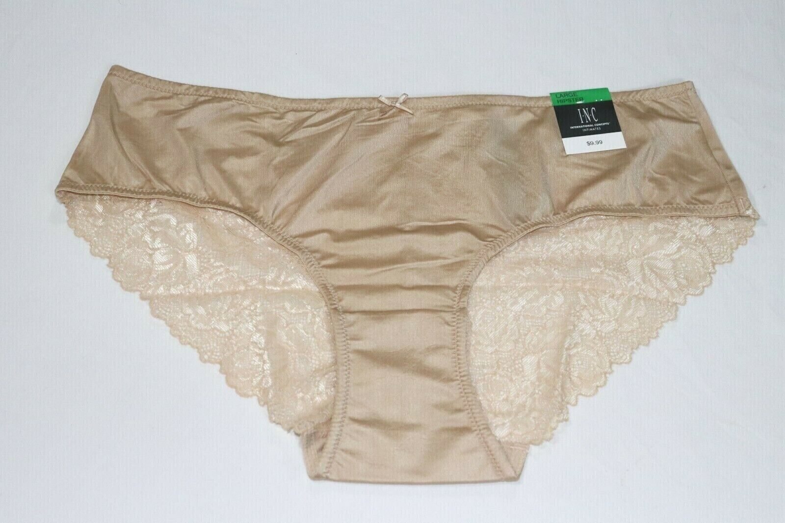 INC International Concepts Womens Lace Back Hipster Panty Underwear Frappe L