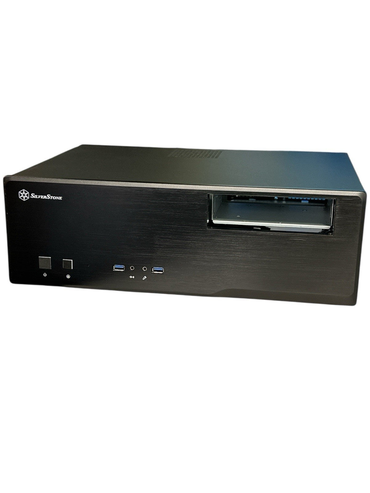 Silverstone SST-GD05B-3.0-USA USB3.0 Aluminum/Steel Micro ATX HTPC Comuter Case