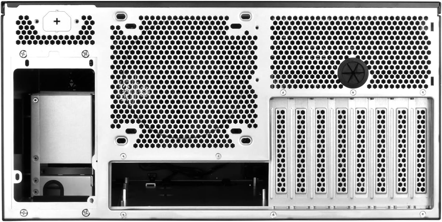 Silverstone RM52 5U Rackmount Server Chassis, Dual 360mm Liquid Cooling Capabil