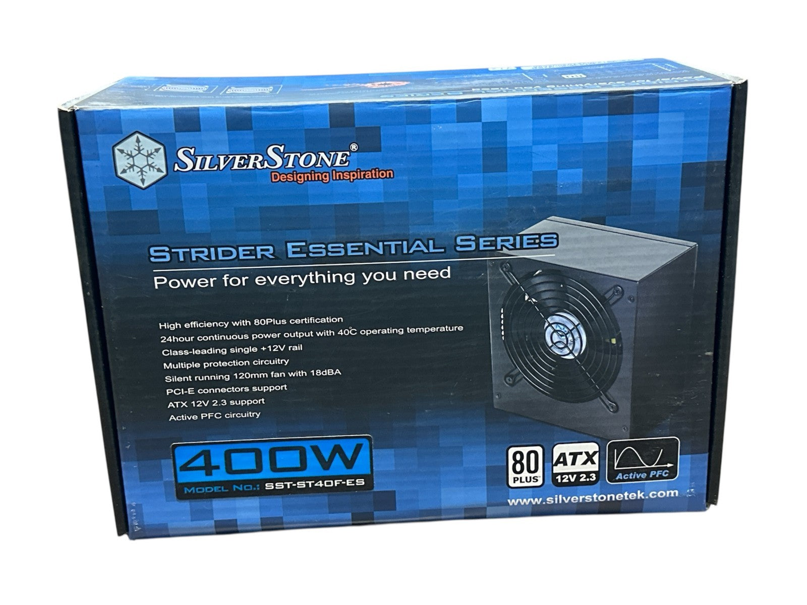 Silverstone Strider 400W, 80 Plus, Active PFC Power Supply ST40F-ES (Used)
