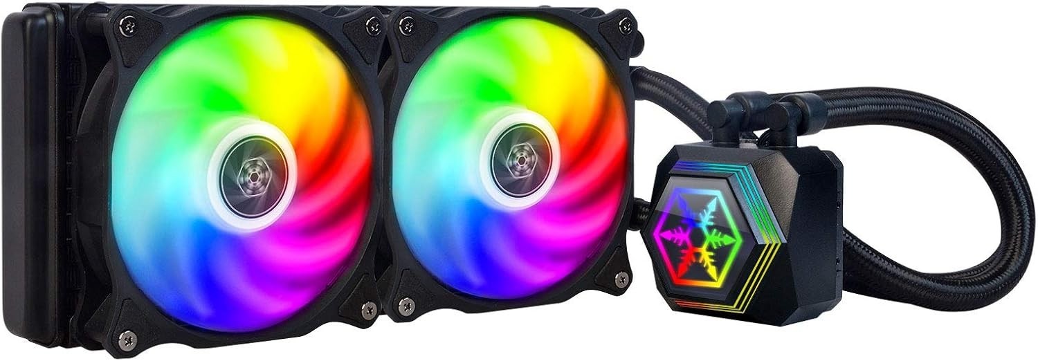SILVERSTONE SST-PF240-ARGB-V2 240mm, Premium All-in-One Liquid Cooler with ARGB