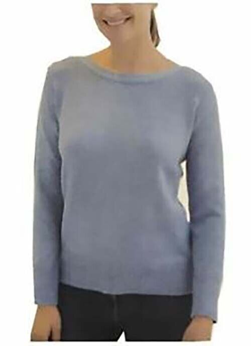 Ellen Tracy Women's Long Sleeve Pullover- BLUEBELL- Small