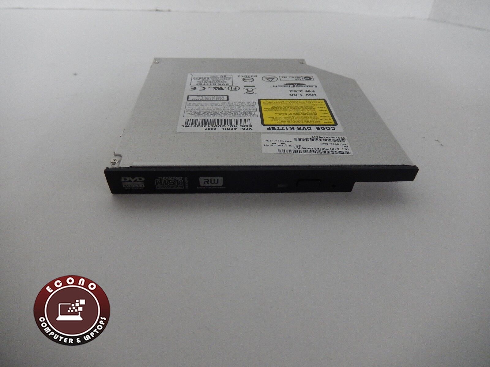  DVD ROM CD RW Drive 6029B0010704 DVR K17TBF