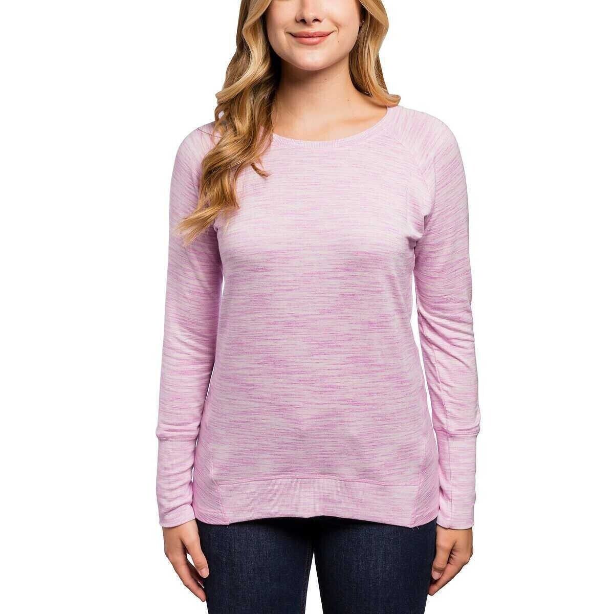 Champion Ladies' Long Sleeve Tee, PURPLE PEACOCK, S