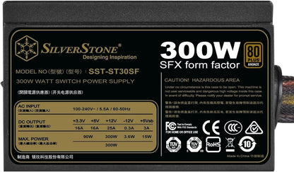 Silverstone 300W SFX Form Factor 80 Plus Bronze Power Supply (ST30SF-V2)