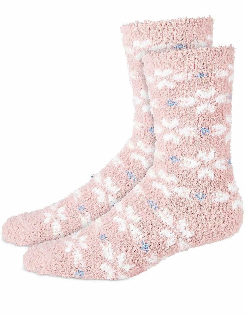 Charter Club Women's Printed Super-Soft Cozy Socks, CHALKY ROSE TILE, ONE SIZE